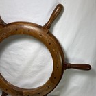 Vintage Nautical Ship Steering Wheel Wood Picture Frame Steam Punk Home Decor
