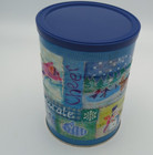2004 Maxwell House Coffee Winter Series Collectible Coffee Tin Blue Lid Vtg