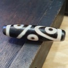 Vintage Beautiful 5 Eyes Tibetan Agate Dzi Bead Amulet