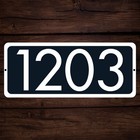 Personalized Home Address Sign Aluminum 5  X 12  Custom House Number Plaque