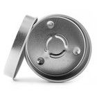 4 Oz Silver Color Seamless Metal Candle Tins With Lids  6-12-24-48 Count 