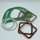 Purse Bag Handles Crafting Macrame Crochet Fabric Diy Vintage Lot Of 4 Sets