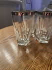 Vintage Silver Band Mid Century Modern Glasses