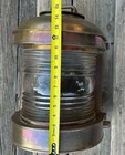 Vintage Antique Brass Perko Nautical Ship Port Starboard Lamp Light Large 