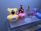 Outback Steakhouse Koala Rubber Duck Set W 2 Kangaroo Shot Glasses