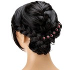 Red Ushaped Crystal Rhinestone Flower Bridal Wedding Party Hair Pins 40 Pcs