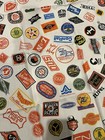 Vintage Scarf Scarve Railroad Train Logos Souvenir