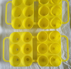 Jello Jiggler Easter Egg Molds Lot Of 2 Yellow Hinged Textured Collect Create