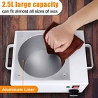 5 5lbs Professional Wax Warmer For Hair Removal With 0-120c Temperature Control 