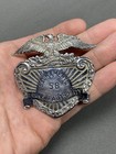 Uncommon Vintage Sacramento Transit Authority Eagle Badge Metal Hat Emblem  read