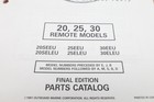 1997 Johnson Evinrude 20 25 30 Remote Model Oem Parts Catalog 438700
