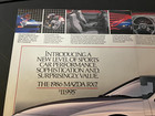 1986 Mazda Rx-7 - Vintage Original Automotive 2-page Print Ad   Wall Art - Mint