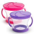 Munchkin Snack Catcher Snack Cup  Pink purple  2 Count  pack Of 1 