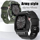 Military Iwatch Band Strap rugged Case For Apple Watch Series 9 8 7 6 5 Se 42 45