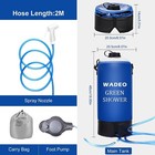 10l 2 6gallons Portable Pressure Camping Shower Bag With Screw Lid pressure Pump