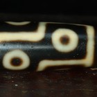 Ancient Tibetan Dzi Beads Old Agate 9 Eye Totem Amulet Pendant 54  13 Mm  4464