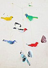 Vintage Rare 1950s Damaged Birds Baby Mobile Kenners Cradle Incomplete