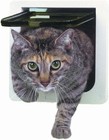 Ideal Pet Products Cat Flap Door With 4 Way Lock  6 25  X 6 25  Flap Size  White