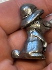 Vintage Hudson Pewter Mini Hound Dog With Bowler Hat Hound Dog Figurine