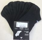 Adidas Womens Athletic No Show Socks 6 Pack Large 5-10 Black Superlite Aero New