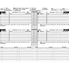 Big Red Volleyball Scorebook - 23 Games