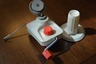 Vtg Generic Red White Knitting Yarn Ball Winder