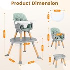 Ezebaby 8-in-1 Convertible Baby High Chair With Table   Seat  Green