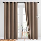  Blackout Draperies Curtains Panels - Window 52 w X 84 l  pack Of 2  Cappuccino