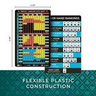 Reversible Poker   Blackjack Strategy Card     2-in-1 Waterproof Plastic Che