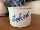 Antique Elmhurst 1 Lb  Stoneware Butter Crock