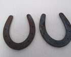 Vintage Distressed Small Horse pony Shoes Farm House Decor 4  X 3 1 4   Approx