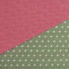 Furoshiki Wrapping Cloth Japanese Traditional Fabric Reversible Komon X Flax Orn