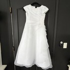 Sarah Louise White Organza Dress Girls Sz 8-9 Yrs   Holy Communion Flower Girl 