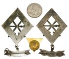 Original Vintage Masonic Knights Of Pythias Fraternal Pin Lot Dr20