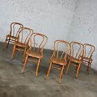 Bauhaus Oak Bentwood Chairs Attributed To Thonet  18 Caf   Chair Set Of 6