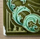 England - Antique Art Nouveau Majolica Tile C1900