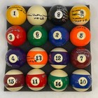      Willie Mosconi  hustler     hof 68  Signed Full 16-ball Set     Jsa Certified