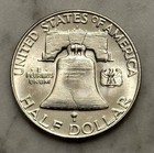 1960-d Franklin Half Dollar - Bu - Brilliant Uncirculated - 90  Silver