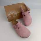 Birkenstock X Stussy Boston Clog Dusty Pink Suede Unisex Wide Eu 37-45
