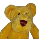 Animal Alley Teddy Bear Yellow Gold Long Legged 19in Soft Fur Plush Hands Fasten