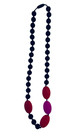 Lil Jumbl Fk004 Baby Teething Necklace Bpa Free Silicone Red Purple