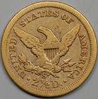 1866-s  2 50 Liberty Head Gold Quarter Eagle 2 1 2 Dollars