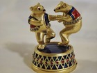 Estee Lauder  Dancing Bears Solid Perfume Compact Never Filled Vintage