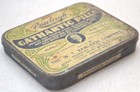 Vintage Rawleigh Cathartic Pills Tin Antique Apothecary Drug Store Advertising