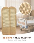 Non Slip Grip Socks  3 Pairs Double Sided Grippy Socks  Slipper 10-15 Beige