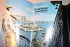 Vintage Map With Leather Case With 1979 Rand Mcnally Road Atlas   Travel Guide
