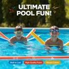 Pool Noodles Foam 6 Pack - Soft Large Rainbow Foam Noodle Tube  6 Colors Bulk   