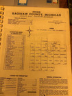 Vintage 1971 Saginaw County Michigan Plat Book And Biennial Atlas Maps