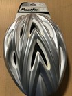 Pacific Silver Grey Bike Helmet  Adjustable Lightweight Biking Shell  Adult Size