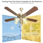 4 Pack Bronzed Ceiling Fan Pull Chain Extension  12 Inches Classic Drop Shape   